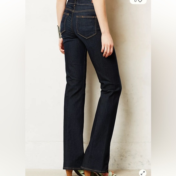 PAIGE Dark Blue Women's Boot Cut Jeans - Picture 3 of 6